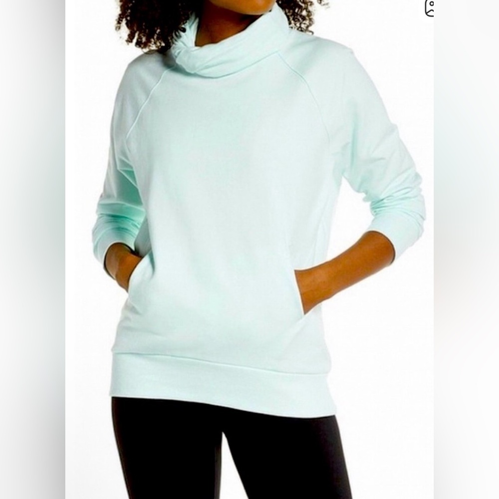 Zella Erica Twist Cowl Neck Sweatshirt - Size S